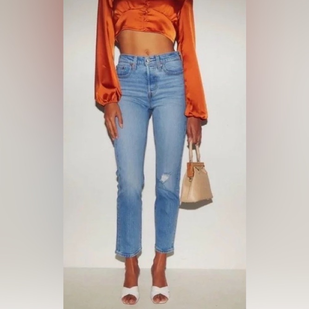 LEVIS PREMIUM Wedgie Straight Jean Tango Blue